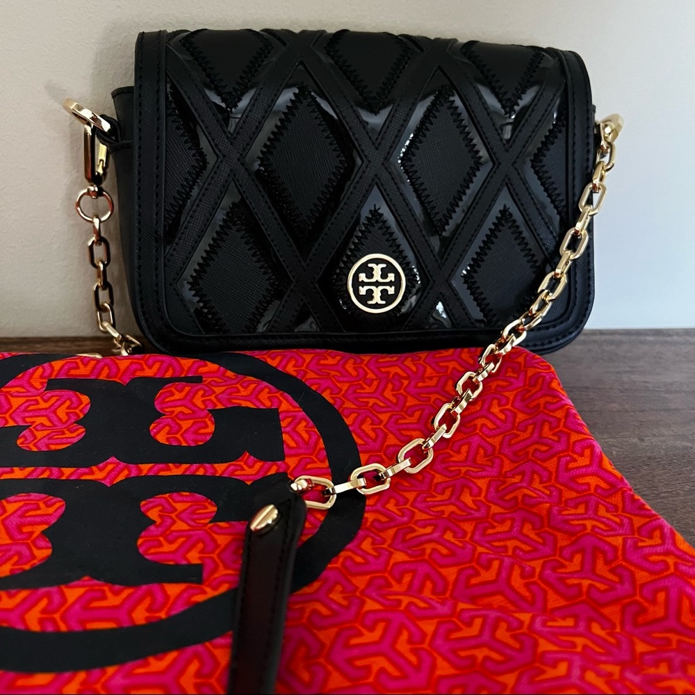 Tory Burch Patchwork Robinson Chain Shoulder Bag - image 7